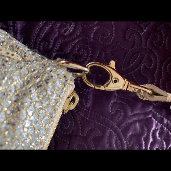 Authentic Vintage Jimmy Choo Gold Sequin Evening bag - Picture 5 of 11